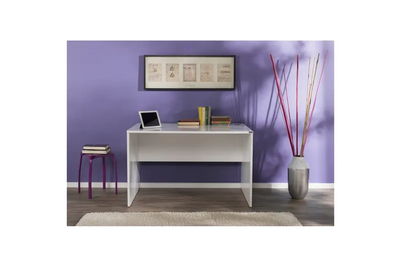 Studie skrivebord Matulca Hvit - Hvit - Møbler - Bord - Kontorbord - Skrivebord