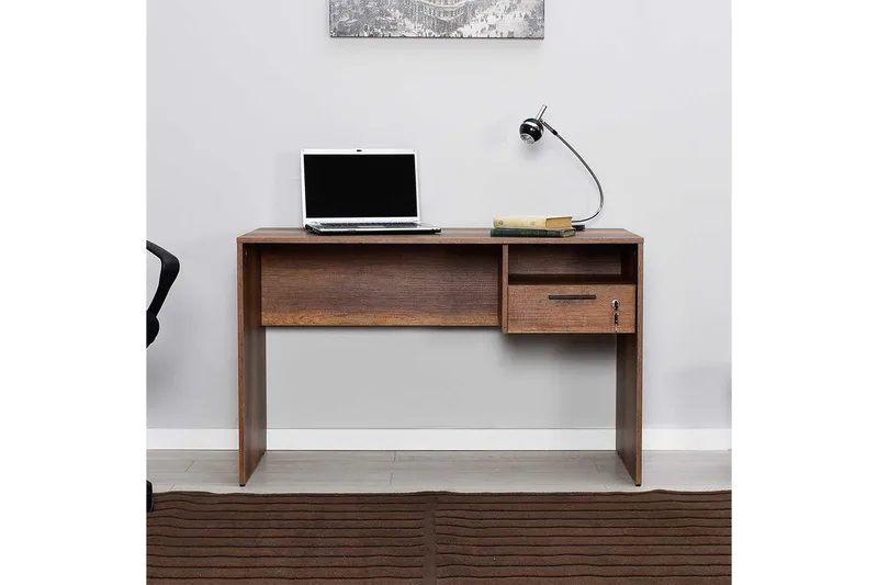 Studie skrivebord Matulca Valnøtt - Valnøtt - Møbler - Bord - Kontorbord - Skrivebord