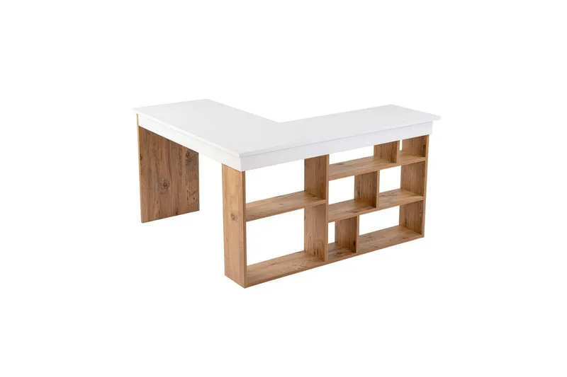 Studiebord Regar Hvit Atlantisk Furu - Hvit Atlantisk Furu - Møbler - Bord - Kontorbord - Skrivebord