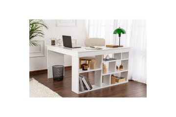 Studiebord Regar Naturlig Hvit - Naturlig Hvit - Møbler - Bord - Kontorbord - Skrivebord - Hjørneskrivebord