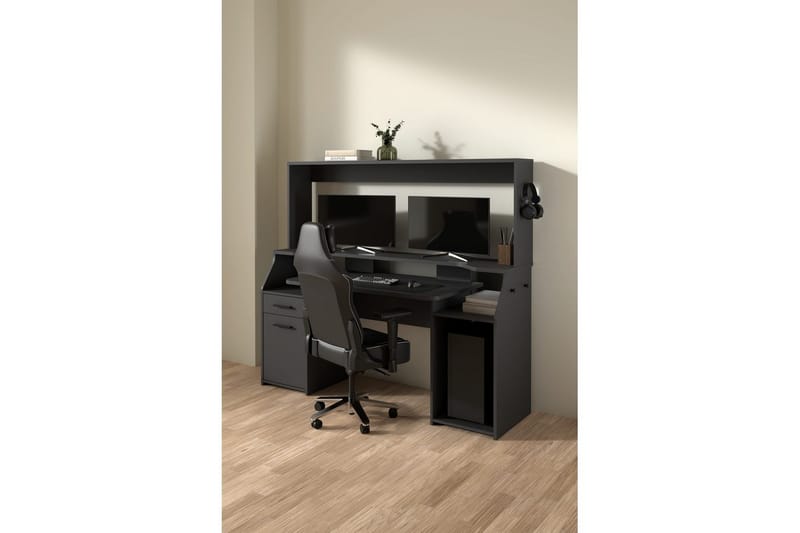 Taketo Gamingbord 171x62 cm - Mørk grå - Møbler - Bord - Kontorbord - Gamingbord