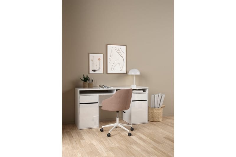 Taketo Skrivebord 48x149 cm - Hvit - Møbler - Bord - Kontorbord - Skrivebord