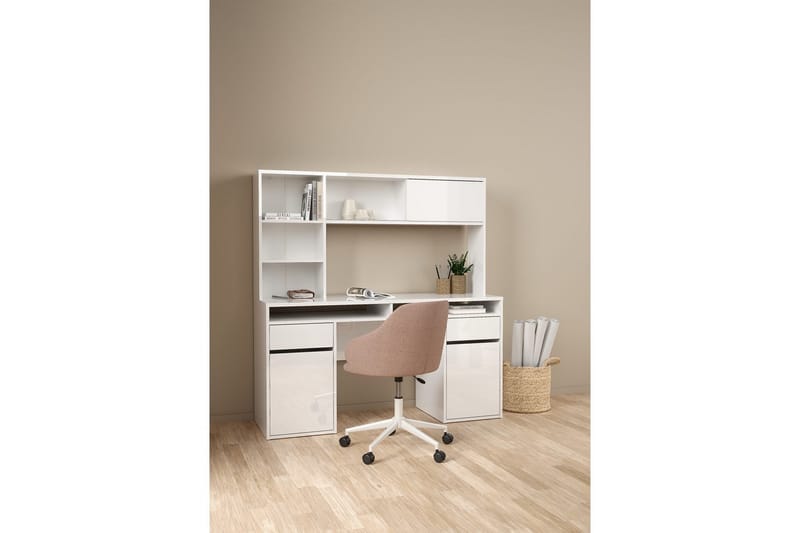 Taketo Skrivebord 48x149 cm - Hvit - Møbler - Bord - Kontorbord - Skrivebord