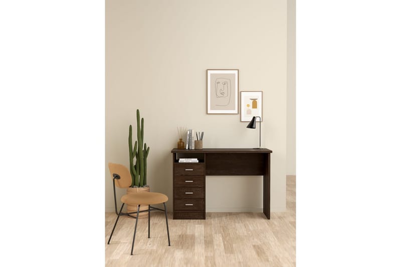 Taketo Skrivebord 49x110 cm - Mørk brun - Møbler - Bord - Kontorbord - Skrivebord