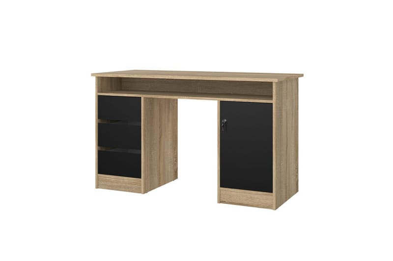 Taketo Skrivebord 55x126 cm - Natur/Svart - Møbler - Bord - Kontorbord - Skrivebord