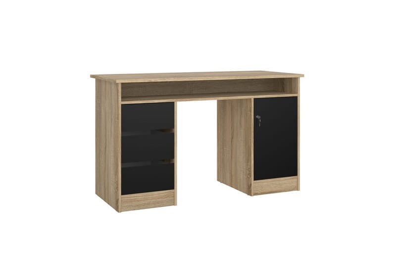 Taketo Skrivebord 55x126 cm - Natur/Svart - Møbler - Bord - Kontorbord - Skrivebord