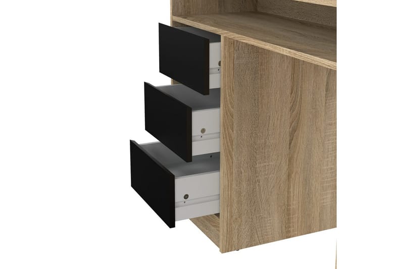 Taketo Skrivebord 55x126 cm - Natur/Svart - Møbler - Bord - Kontorbord - Skrivebord