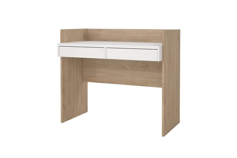 Taketo Skrivebord 56x102 cm - Hvit/Natur - Møbler - Bord - Kontorbord - Skrivebord