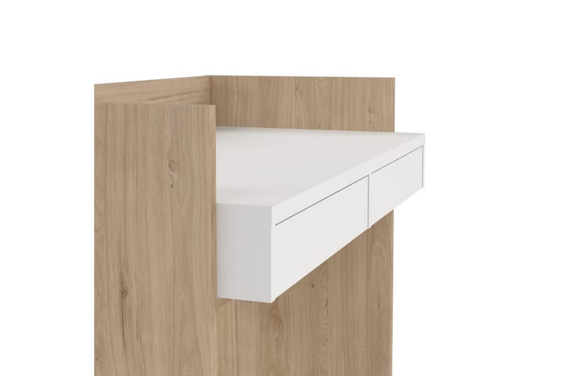 Taketo Skrivebord 56x102 cm - Hvit/Natur - Møbler - Bord - Kontorbord - Skrivebord