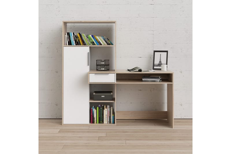 Taketo Skrivebord 60x163 cm - Hvit - Møbler - Bord - Kontorbord - Skrivebord
