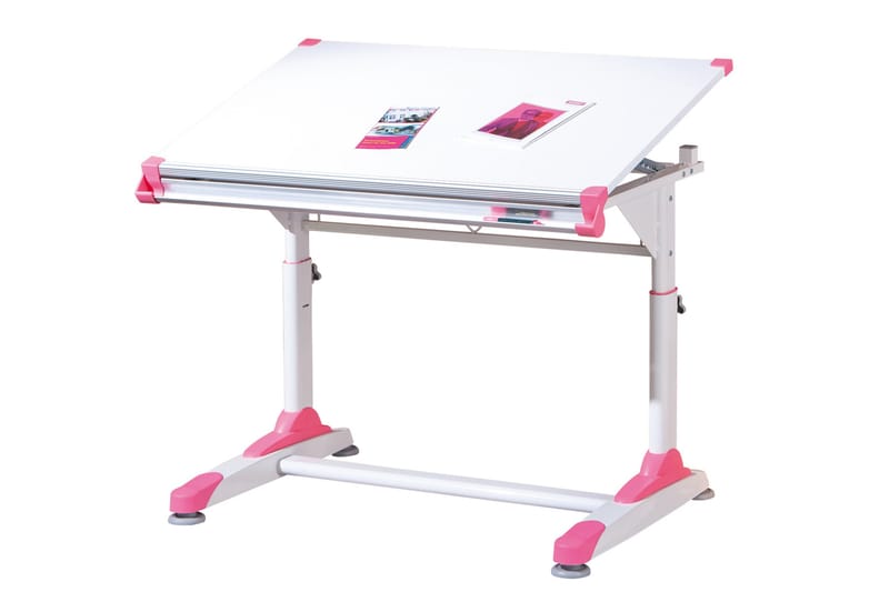 Ivar Skrivebord Barn - Hvit/Grønn/Rosa - Møbler - Bord - Kontorbord - Tegnebord