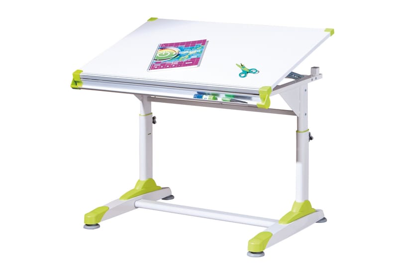 Ivar Skrivebord Barn - Hvit/Grønn/Rosa - Møbler - Bord - Kontorbord - Tegnebord