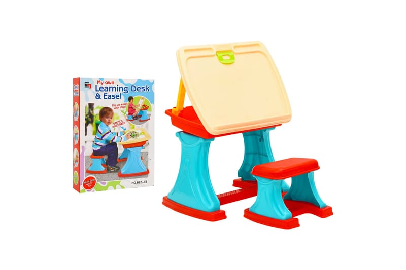 Opplæringsbord og staffeli for barn justerbart - Tegnebord