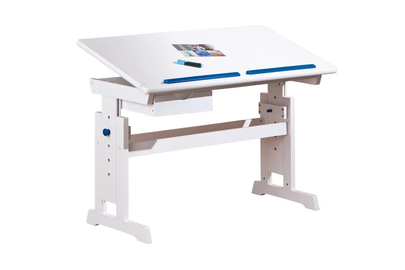 Selena Skrivebord Barn - Hvit/Rosa - Møbler - Bord - Kontorbord - Tegnebord