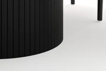 Kopparbo Matgruppe 150 cm Rund med 6 Dastoori Spisestol - Svartbeiset eik - Møbler - Bord - Spisegrupper