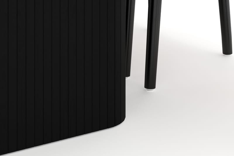 Kopparbo Matgruppe forlengelsesbart 200-260 cm med 8 Dastoori Spisestol - Svartbeiset eik - Møbler - Bord - Spisegrupper