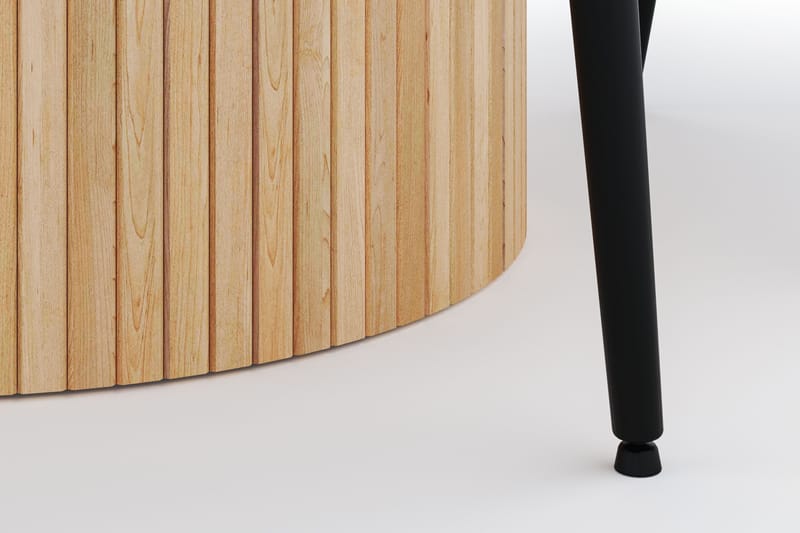 Kopparbo Rund Spisegruppe 130-150 cm 4 Alsarp Spisestoler - Naturell - Møbler - Bord - Spisegrupper