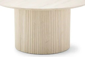 Kopparbo rundt sofabord 85 cm med tynn bordplate - Hvitlasert eik - Møbler - Bord - Sofabord