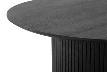 Kopparbo rundt sofabord 85 cm med tynn bordplate - Svartlasert eik - Møbler - Bord - Sofabord
