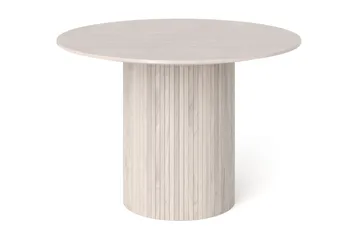 Kopparbo rundt spisebord 110 cm finér - Hvitlasert - Møbler - Bord - Spisebord & kjøkkenbord