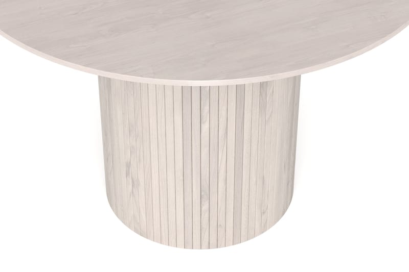 Kopparbo rundt spisebord 110 cm finér - Hvitlasert - Møbler - Bord - Spisebord & kjøkkenbord