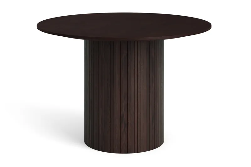 Kopparbo rundt spisebord 110 cm finér, Røkt eik