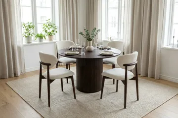 Kopparbo rundt spisebord 110 cm finer - Røkt eik - Møbler - Bord - Spisebord & kjøkkenbord