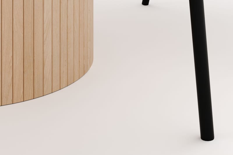 Kopparbo Rundt Spisebord 130 cm med 4 Berit Stoler - Beige - Møbler - Bord - Spisegrupper