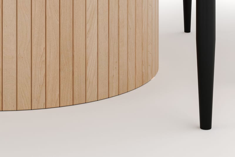 Kopparbo Rundt Spisebord 130 cm med 4 Sawako Stoler - Beige - Møbler - Bord - Spisegrupper
