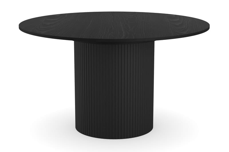 Kopparbo Rundt Spisebord 130 cm Uttrekkbart med 4 Berit Stoler - Svart - Møbler - Bord - Spisegrupper