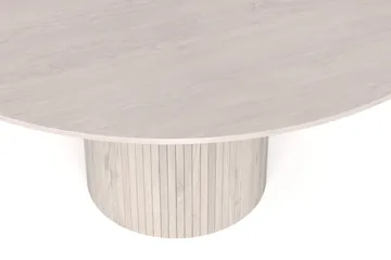 Kopparbo rundt spisebord 150 cm finér - Hvitlasert - Møbler - Bord - Spisebord & kjøkkenbord