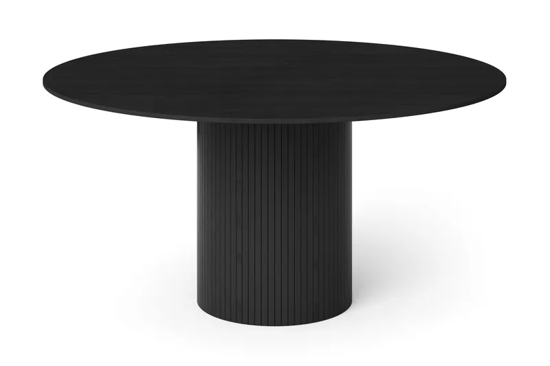 Kopparbo rundt spisebord 150 cm finér - Svartbeiset eik - Møbler - Bord - Spisebord & kjøkkenbord