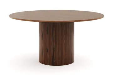 Kopparbo Rundt Spisebord 150 cm med 6 Winston Spisestoler - Valnøtt - Møbler - Bord - Spisegrupper