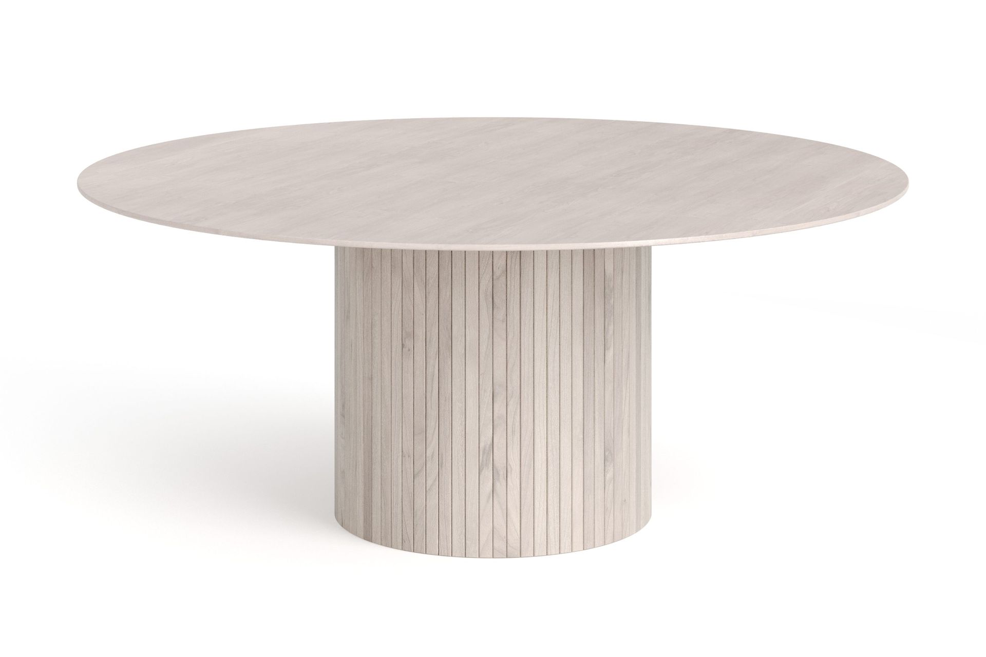 Kopparbo Rundt Spisebord 180 cm Finer - Hvitlasert eik