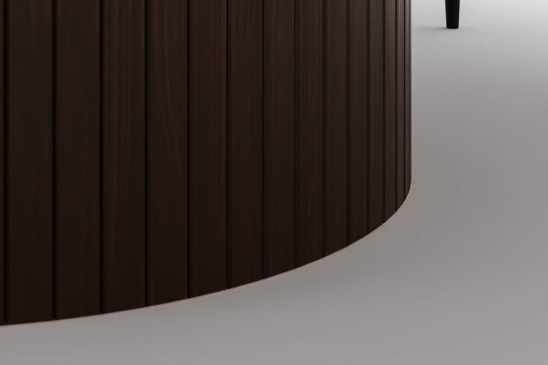 Kopparbo Rundt Spisebord 180 cm med 6 Sawako Stoler - Valnøtt - Møbler - Bord - Spisegrupper