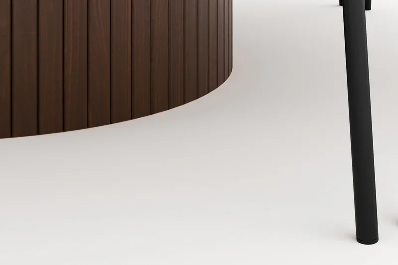 Kopparbo Rundt Spisebord 180 cm med 8 Gemmiano Stoler - Valnøtt - Møbler - Bord - Spisegrupper