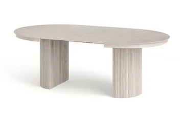 Kopparbo rundt uttrekkbart spisebord 120–220 cm finér