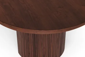 Kopparbo rundt uttrekkbart spisebord 120–220 cm finer - Valnøtt - Møbler - Bord - Spisebord & kjøkkenbord