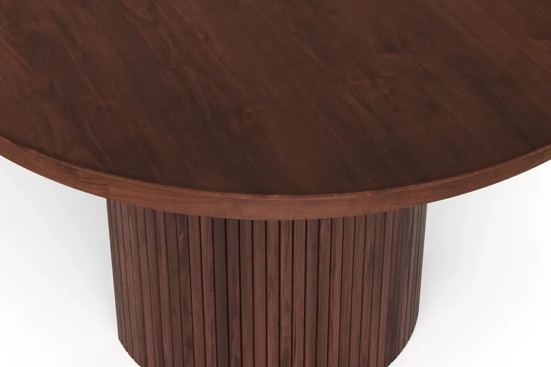 Kopparbo rundt uttrekkbart spisebord 120–220 cm finer - Valnøtt - Møbler - Bord - Spisebord & kjøkkenbord