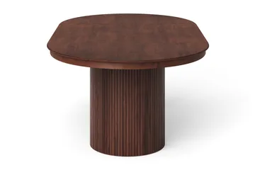 Kopparbo rundt uttrekkbart spisebord 120–220 cm finer - Valnøtt - Møbler - Bord - Spisebord & kjøkkenbord