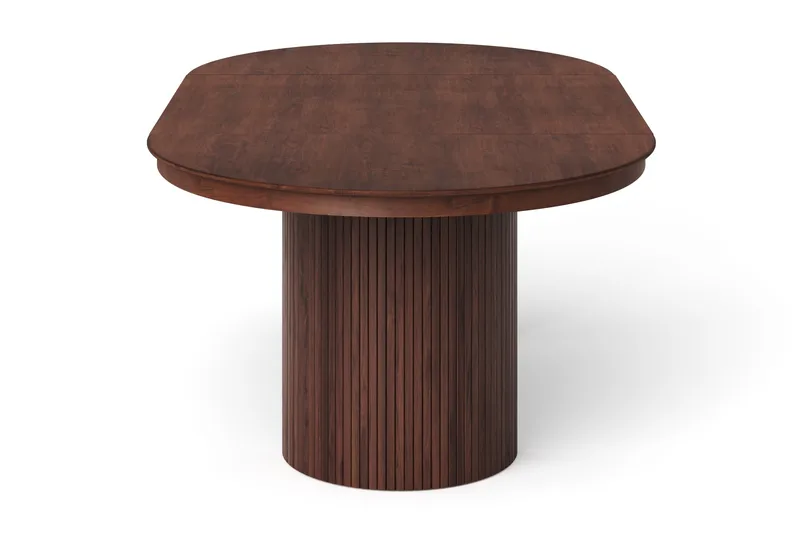 Kopparbo rundt uttrekkbart spisebord 120–220 cm finer - Valnøtt - Møbler - Bord - Spisebord & kjøkkenbord