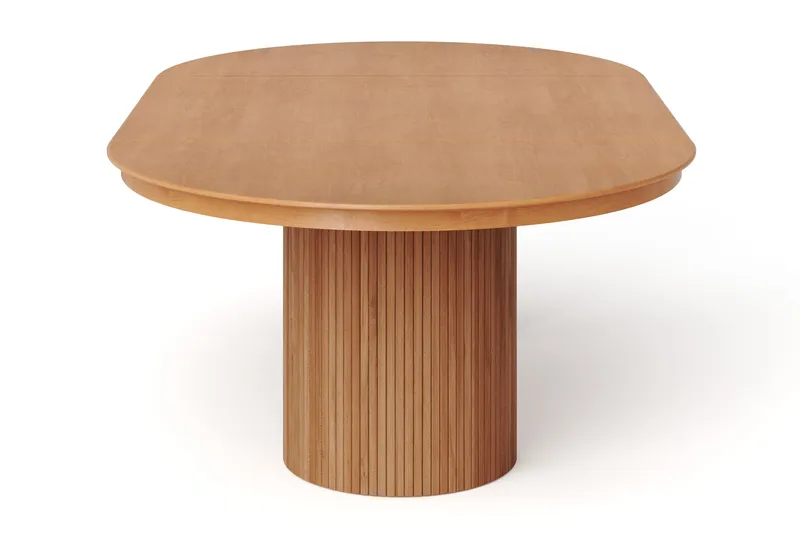 Kopparbo rundt uttrekkbart spisebord 140–240 cm finér - Eik - Møbler - Bord - Spisebord & kjøkkenbord