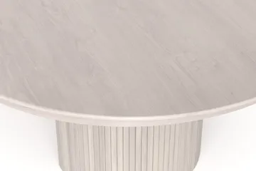 Kopparbo rundt uttrekkbart spisebord 140–240 cm finér - Hvitlasert - Møbler - Bord - Spisebord & kjøkkenbord