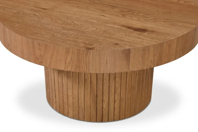 Kopparbo sofabord rundt 85 cm tykk bordplate - Eik - Møbler - Bord - Sofabord