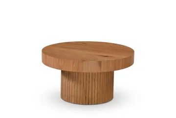 Kopparbo sofabord rundt 85 cm tykk bordplate - Eik - Møbler - Bord - Sofabord