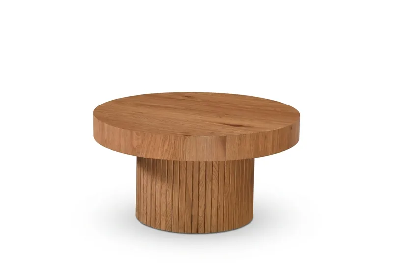 Kopparbo sofabord rundt 85 cm tykk bordplate - Eik - Møbler - Bord - Sofabord