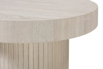 Kopparbo sofabord rundt 85 cm tykk bordplate - Hvitlasert - Møbler - Bord - Sofabord