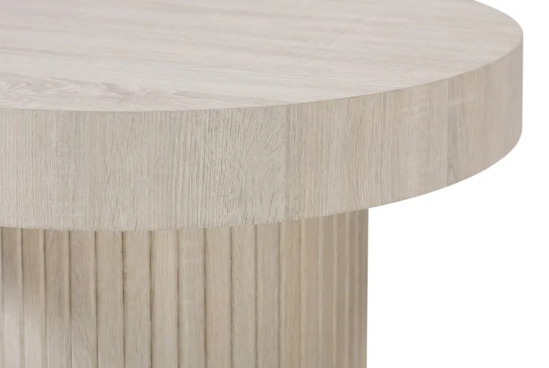 Kopparbo sofabord rundt 85 cm tykk bordplate - Hvitlasert - Møbler - Bord - Sofabord