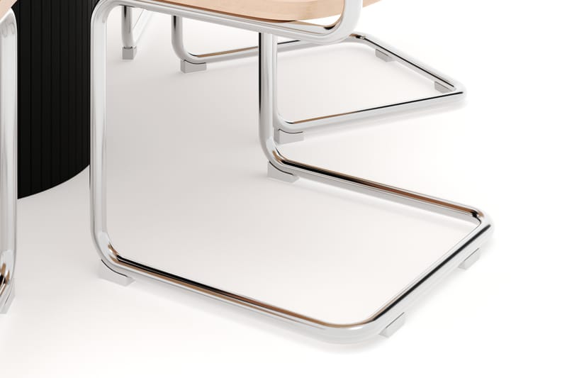 Kopparbo Spisebord 106 cm med 6 stk Build Matstkolar - Svart - Møbler - Bord - Spisegrupper