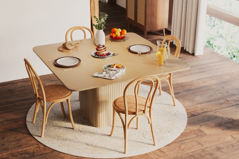 Kopparbo Spisebord 140 cm - Lyst hvitlasert eik - Spisebord & kjøkkenbord